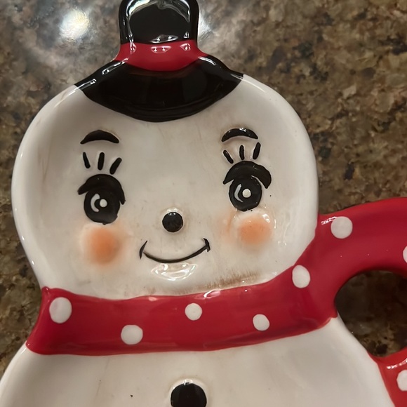 Johanna Parker Snowman Spoon Rest - Picture 2 of 3